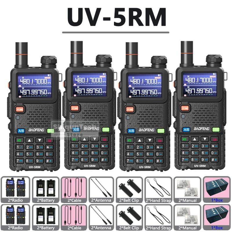 BAOFENG 5RM 10W Ham Radio Long Range UV5RM Handheld Two Way Radio NOAA Weather Receiver Rechargeable FM Radio Professional USB-C