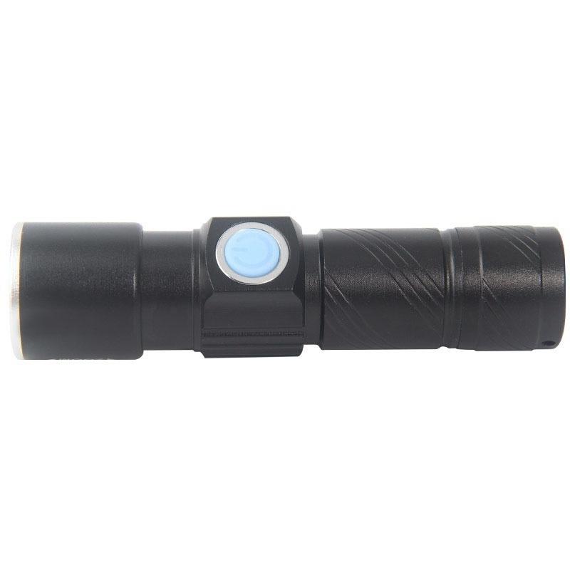 New 1 Pcs 2000LM LED Tactical Rechargeable USB Flashlight Torch Zoom Adjustable UF