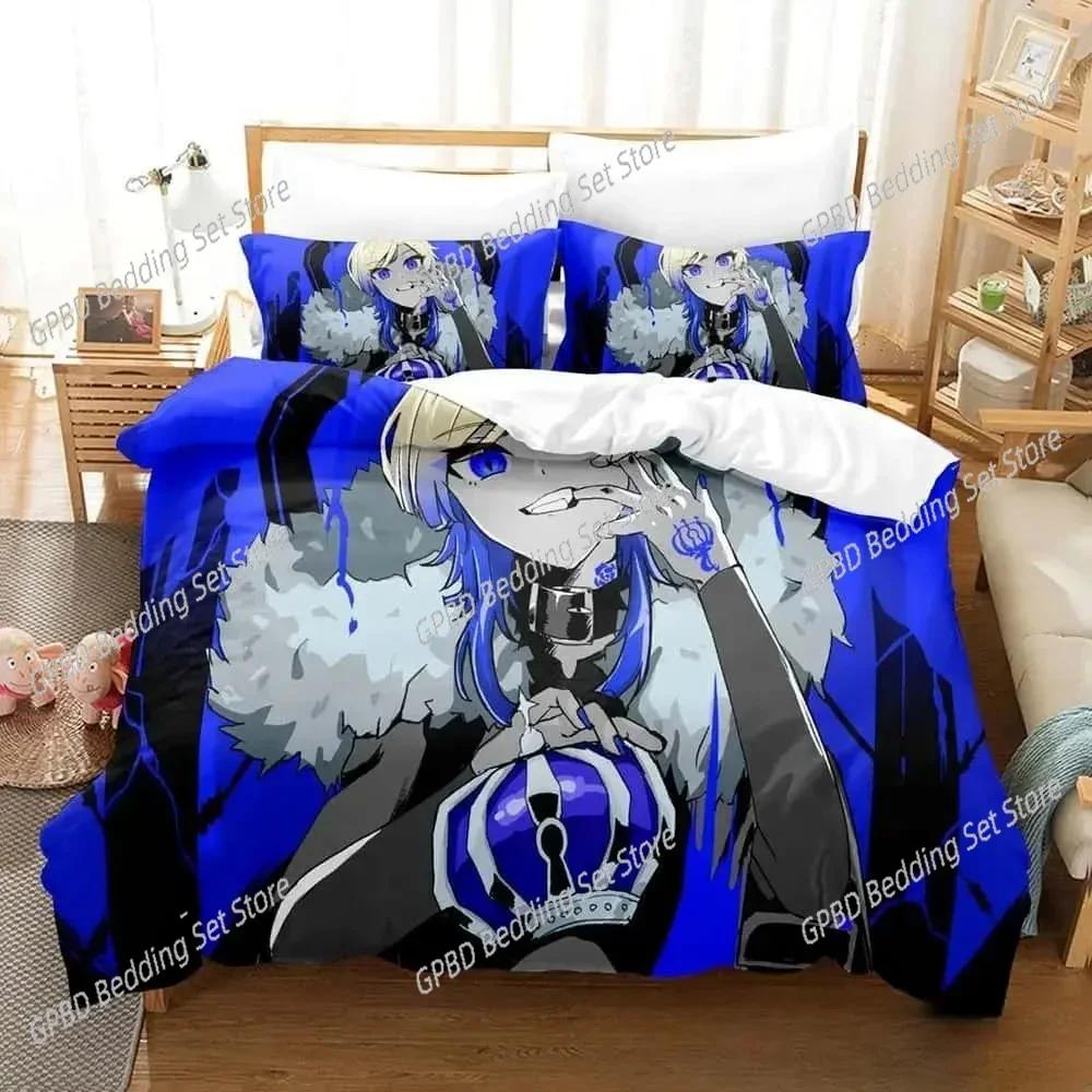 

Fashion 3D Print Anime Blue Lock Comfortable Duvet Quilt Cover Pillowcase Bedding Set Children Bedroom Decoration Home Textile EU Single(135*200cm)3pcs