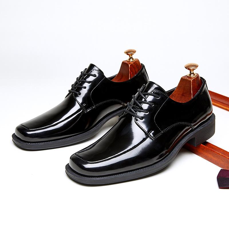 

Designer New Britain Gentleman Business Lace Up Derby Shoes For Men Causal Flats Homecoming Prom Wedding Dress Footwear 39 чёрный