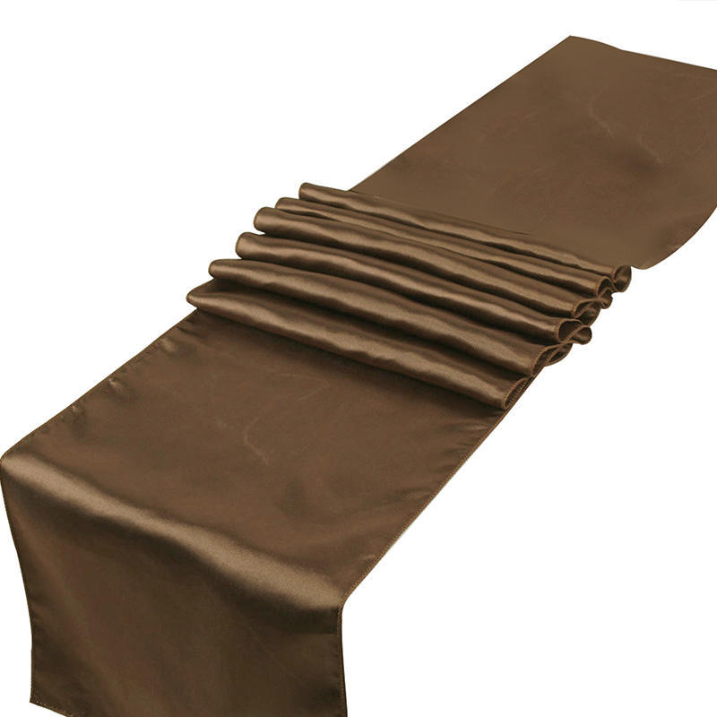 Runner da Tavolo Fasce Elegante Tinta Unita Raso Copritavolo per Casa Matrimonio Banchetto Festa Festival Catering Decorazione Tavolo MYY