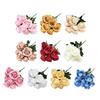 Simulated Roses Bunch Realistic Artificial Roses Faux Rose Bundle with Bendable Stems for Home Decor Parties Weddings Flower Arrangements