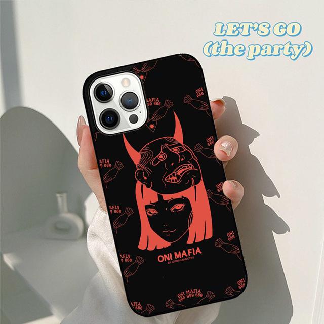 Autumu Japanese samurai oni mask Phone Case Cover for iPhone 16 15 12 mini 11 13 14 Pro Max SE 2020 Apple 6S 7 8 Plus Coque