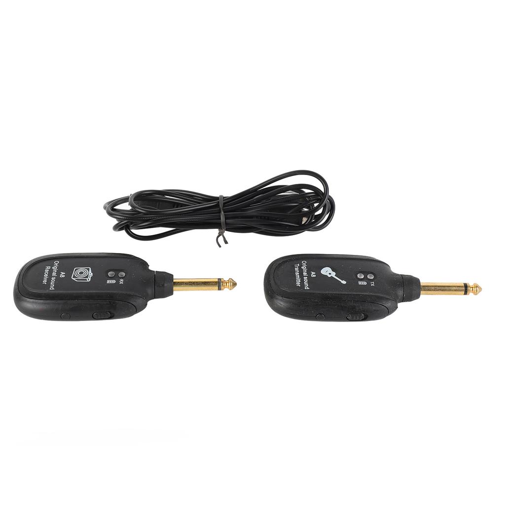 Wireless Guitar System Receiver Transmitter Audio Transmission System Accessory Set Kit