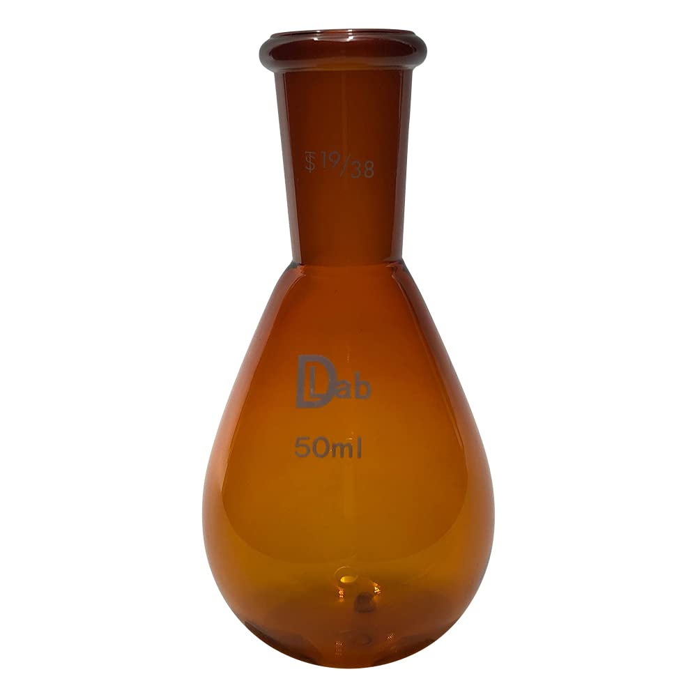 

AS ONE Common Ground Eggplant Flask (Brown), 50mL, 19/38mm, 3-9675-05