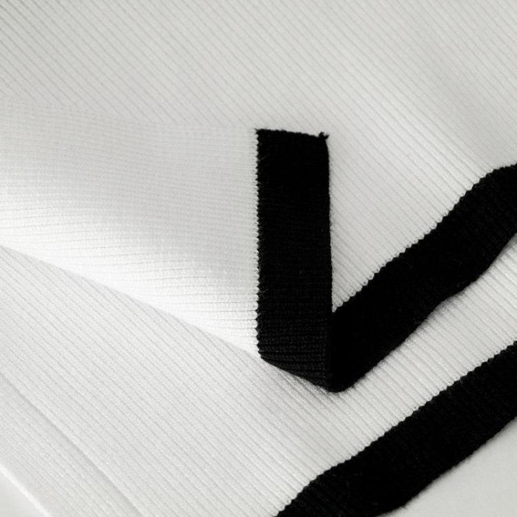 Fashion Women Casual Loose High Neck Striped Knitted Sweater Top Autumn Winter New