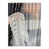 Luxusní tylová záclonová výšivka 1 Zpracování bílá barva 1e2,5 normální vlas