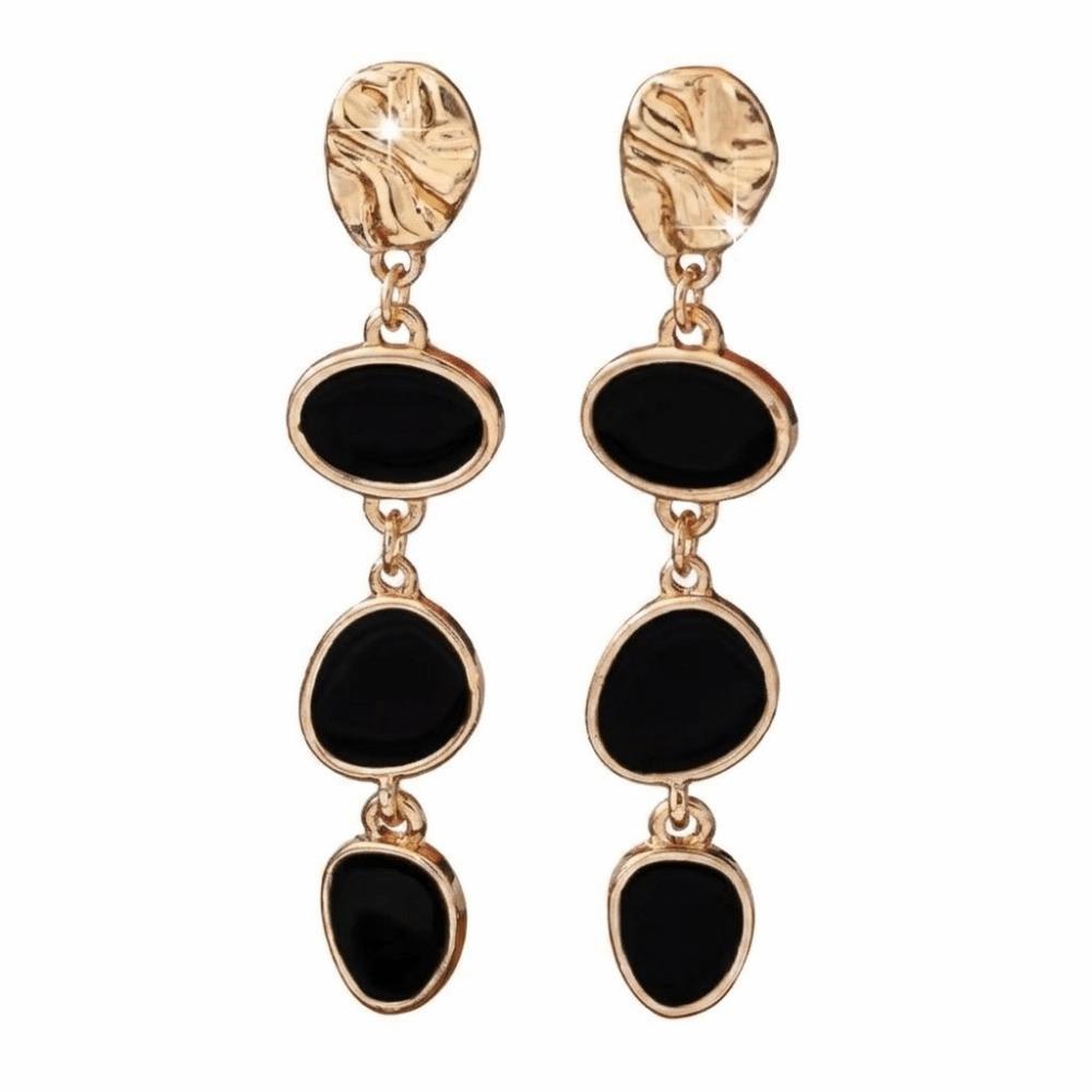 Colorful Earrings Studs Contrasting Women Drop Earrings Fashion Colored Ear Studs  Holiday чёрный