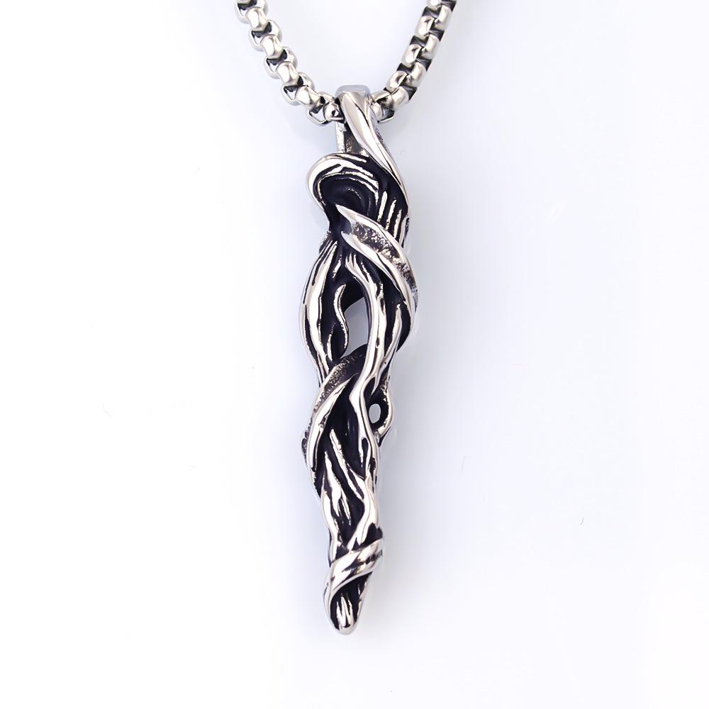 Náhrdelník s přívěskem ve tvaru zvířete - nerezový jelen pro Vánoce