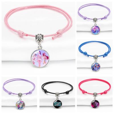 Multi-color Adjustment Hand Rope Rumi Zoey Mira Crystal Bracelet