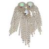 Epauleta de Ombro Decorativa com Franjas de Strass   Epauleta de Franja Exquisita para Festa