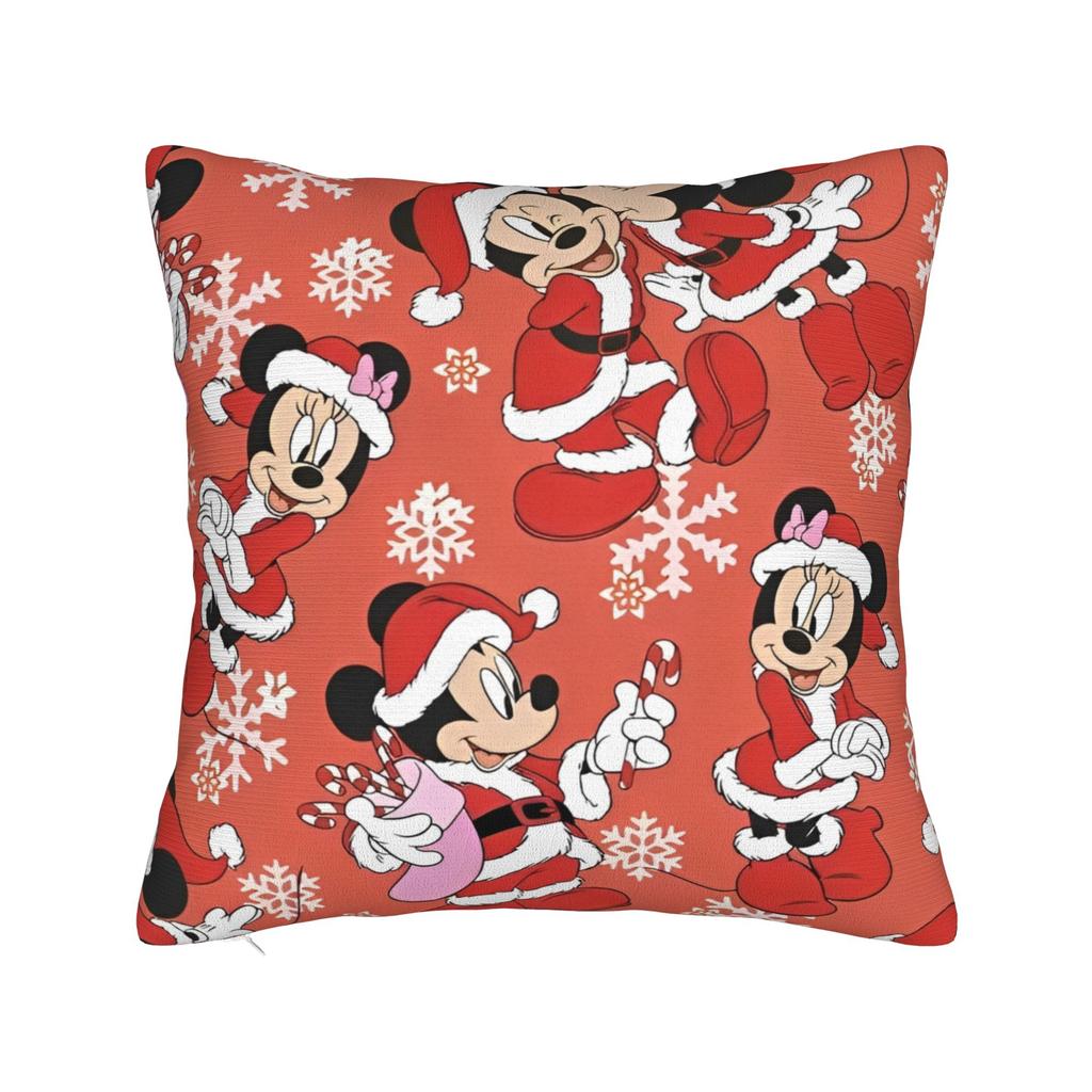 Mickey Mouse Kuddfodral Polyester Kudde för Soffa Söt Känd Tecknad, Avslappnade Kuddfodral