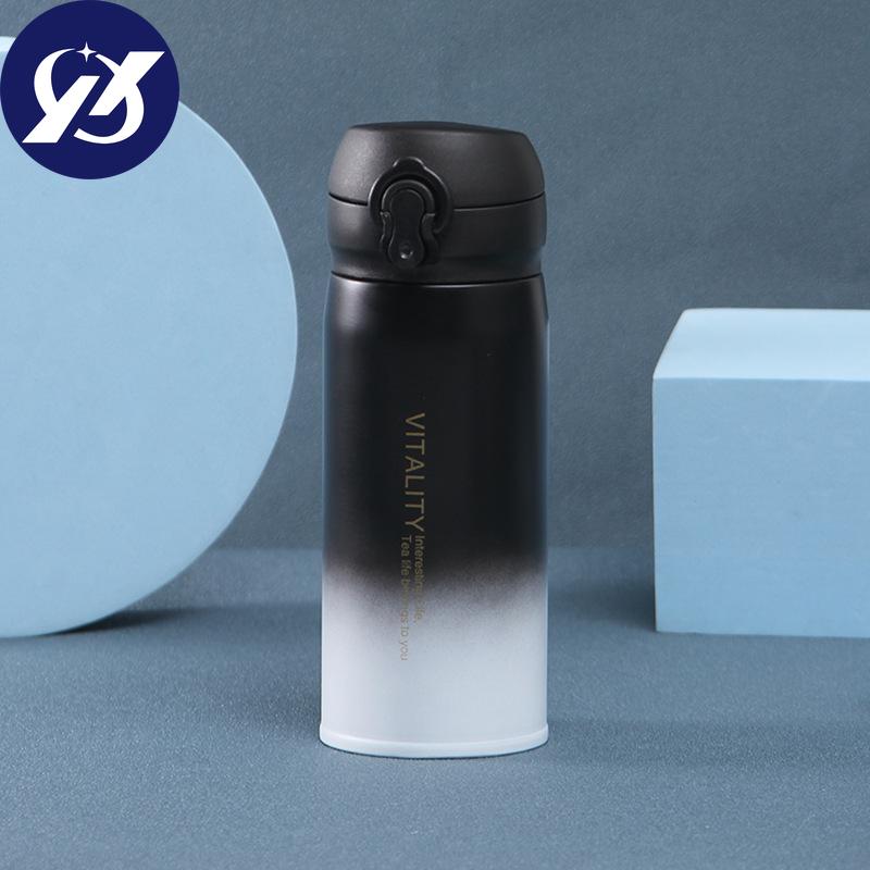 Water Bottle Double Wall Vacuum Insulated Thermos Beverage Coffee Bottle Stainless Steel Travel Mug Thermos Flask BPA Free Keeps Cold 24H Hot 24H 16Oz