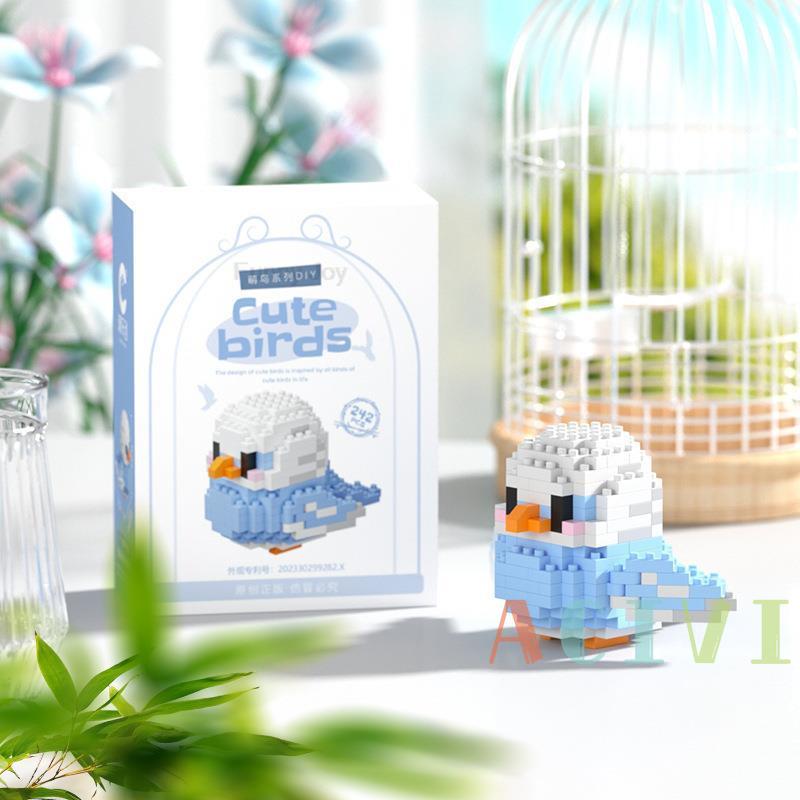 ACIVI Kawaii Cute Bird Small Building Blocks Building Set Creative Educational Building Toys For Boys Girls Toys Christmas Gift