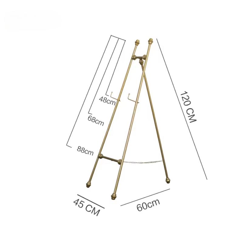 Metal Oil Painting Stand Hotel Wedding Wedding Welcome Photo Display Stand Wrought Iron Photo Frame Bracket Advertising Stand