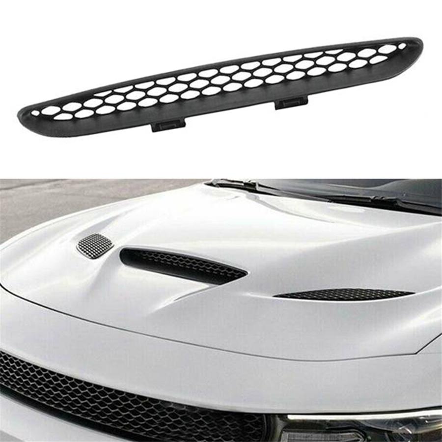 Front decorative hood grille with vent for dodge charger hellcat srt 2015-2020, 68202462 ad, 1 pc.