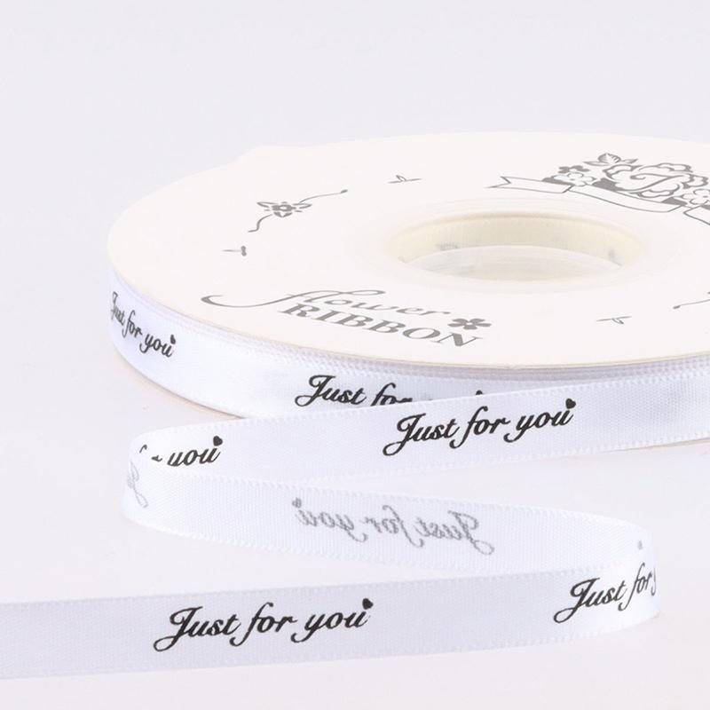 1Cm Colorful Wedding Love Ribbons Just For You Printed Polyester Ribbon For Wedding Decor Romantic Gifts Wrapping Ribbons