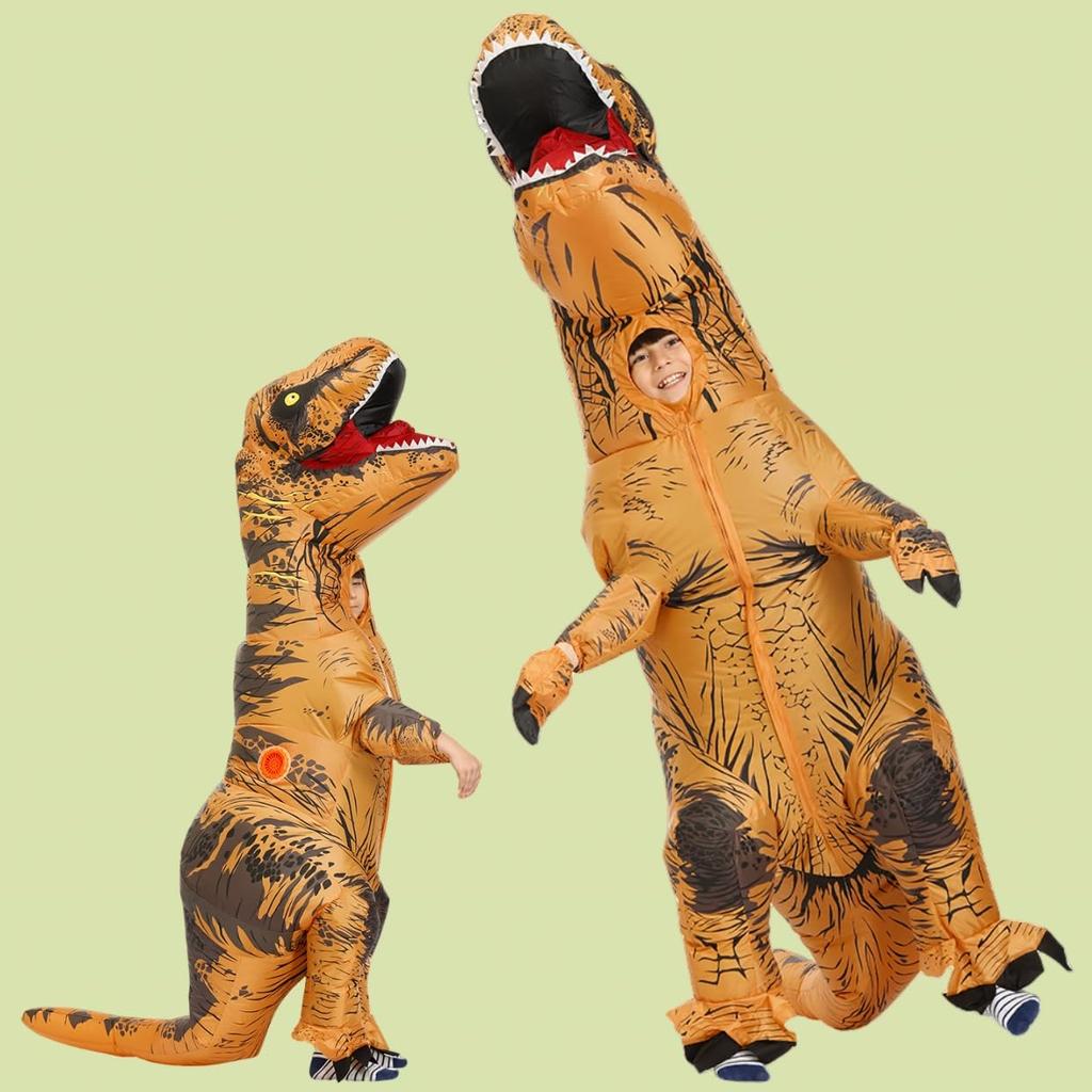 REKUCCI Tyrannosaurus Rex Dinosaur Inflatable Dinosaur Costume for Adults and Perfect for Cultural and Events Size Costume, Halloween, Children,