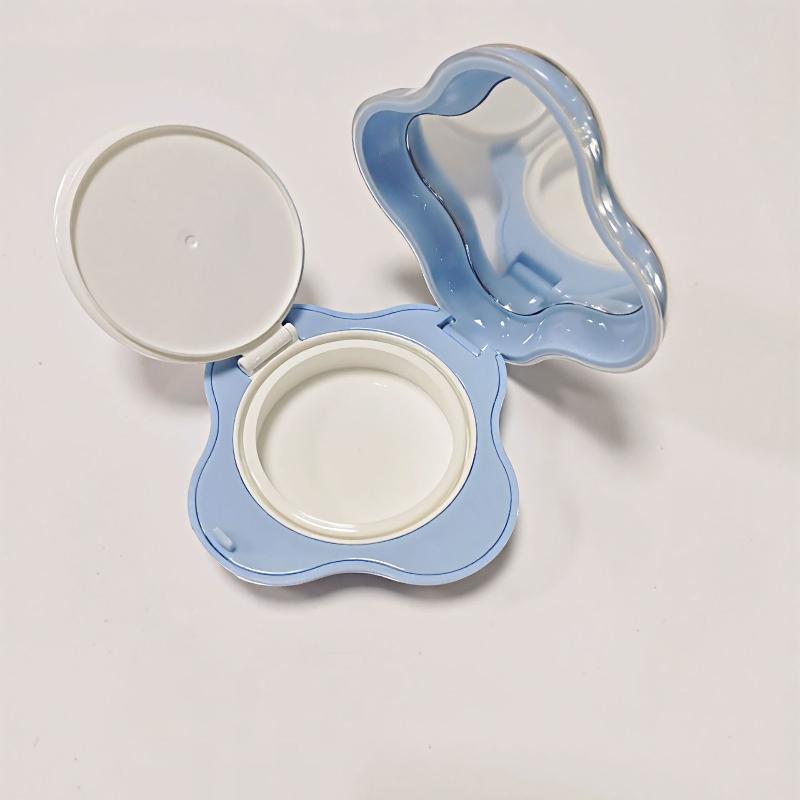 15g Empty Flip Cushion Box Powder Box Portable Cosmetic Makeup Case BB Cream /Foundation/ Blusher Container With Mirror