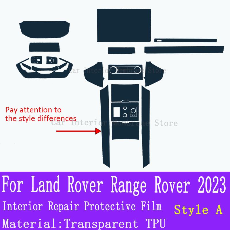 For Land Rover Range Rover   Car Gearbox Panel Film Dashboard Protective Sticker Interior Screen Anti-Scratch Accessories