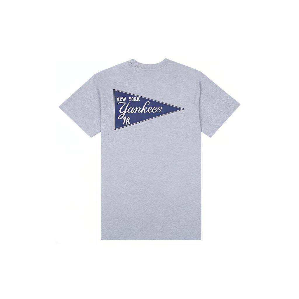 New Era SS22 Einfarbige T-Shirts mit Buchstabendruck Unisex Oberteile Grau 12588138