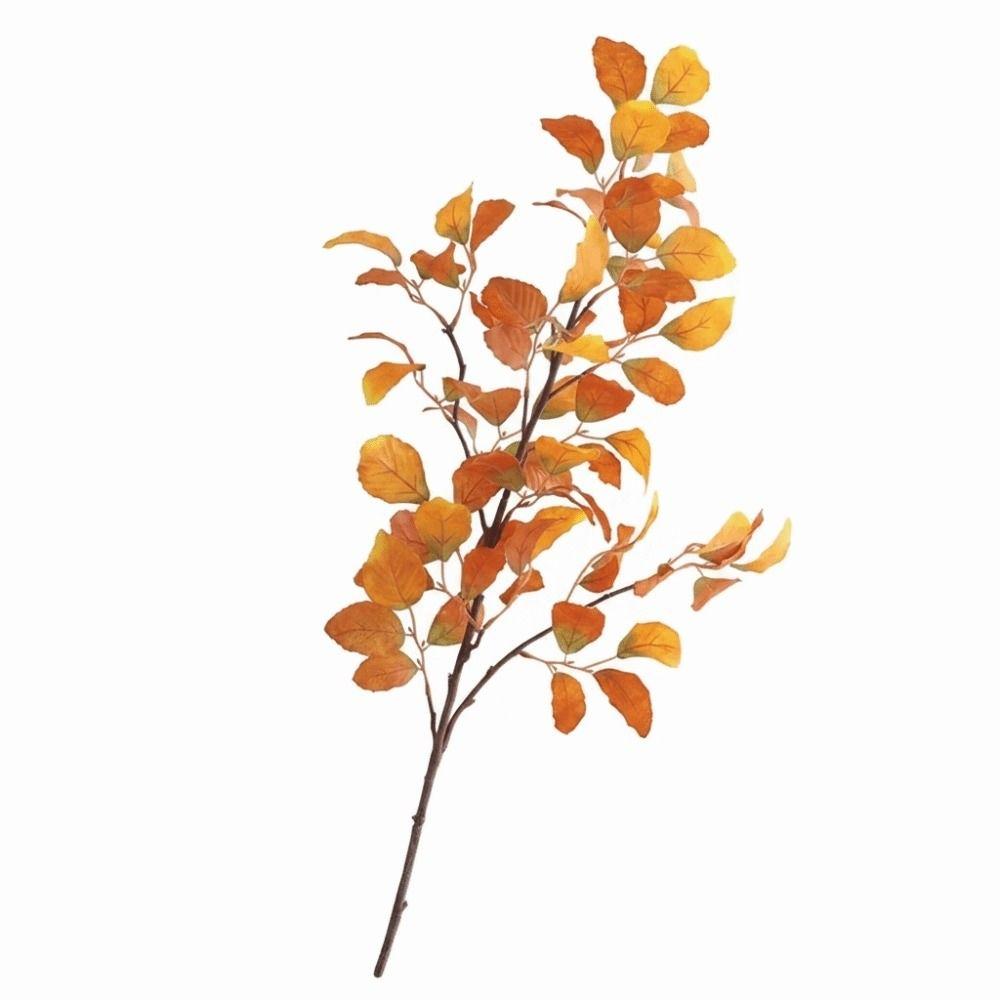Silk Leaves Artificial Ficus Branch Foliage Arrangement Home Decor Simulated Green Plants Realistic Leaves Landscape Project