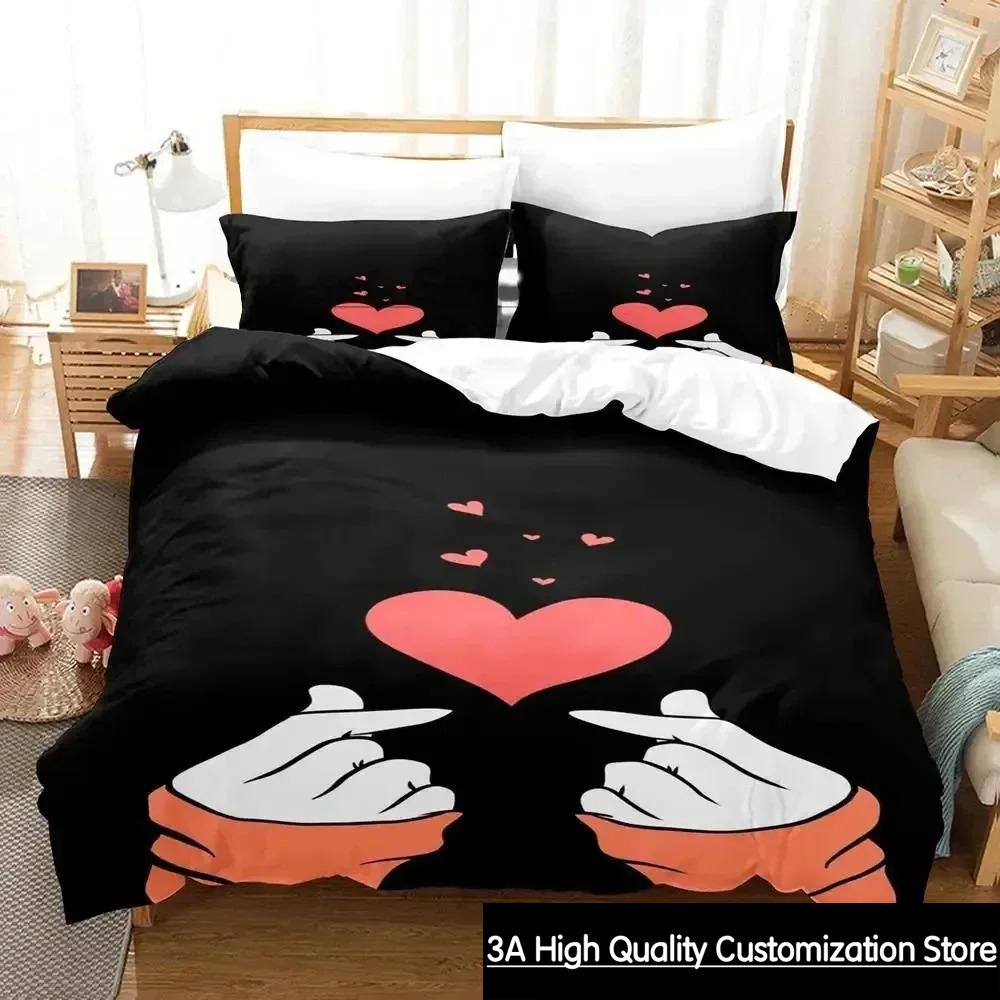 3D Print XOXO Devil Smiling Face Bedding Set Duvet Cover Bed Set Quilt Cover Pillowcase Comforter king Queen Size Boys Adult