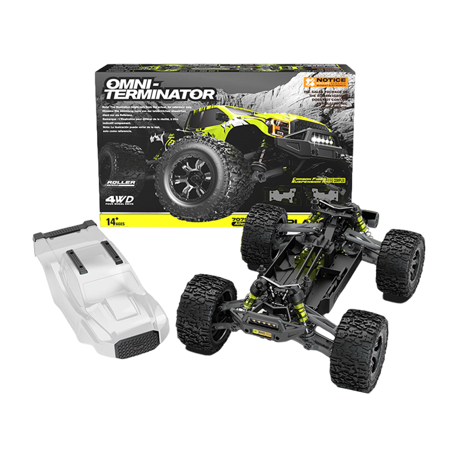 1/10 RZ001 RC Монстр-трак Электрический Бесколлекторный 4WD Внедорожник Всемогущий Терминатор Радиоуправляемая Электромашина