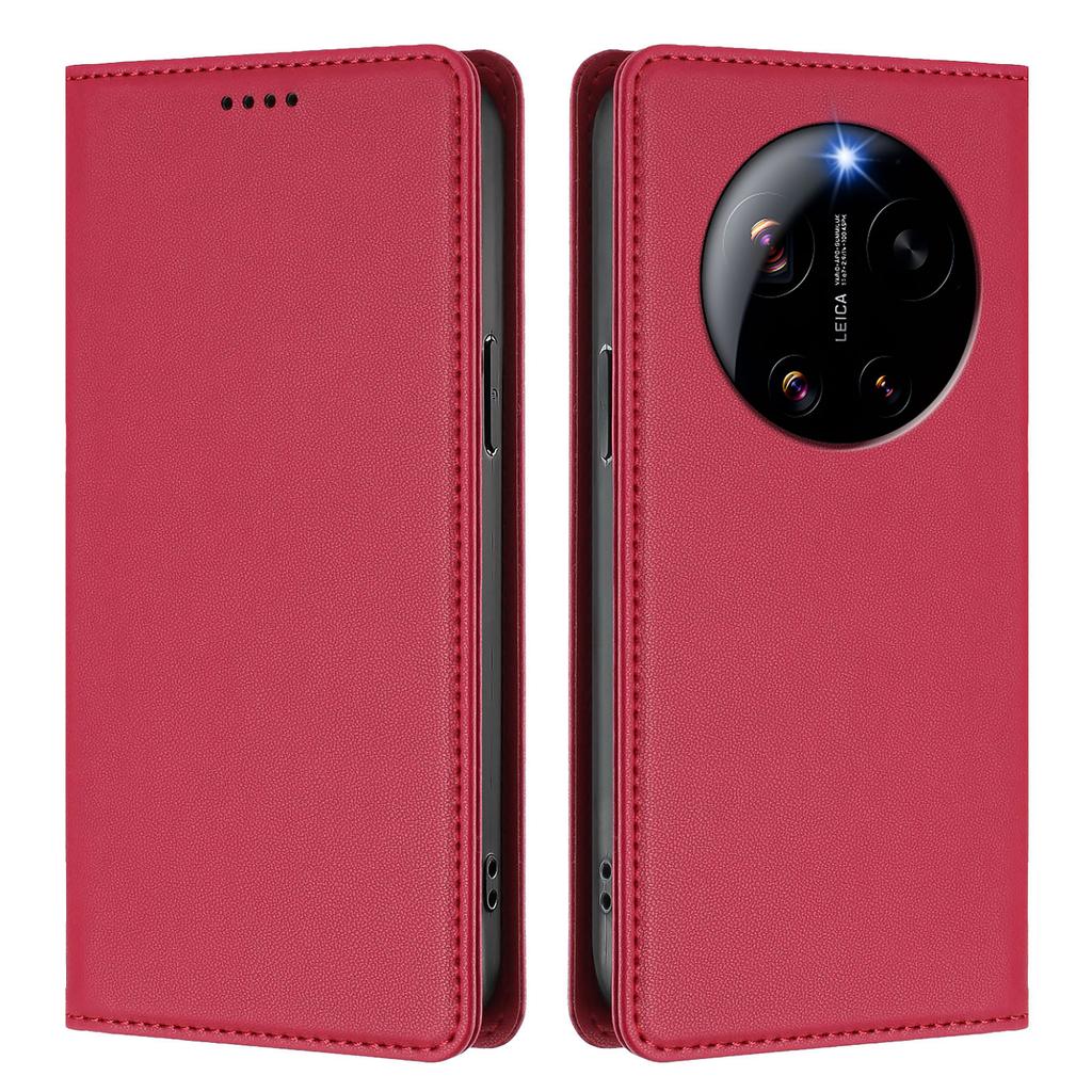 For Xiaomi 17 Ultra 5G Leather Wallet Case Magnetic Closure RFID Blocking Phone Cover