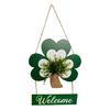 Easy Install Wood Shamrock Sign for . Patrick's Day Door Hanging Decors Perfect for Creating Festival Atmosphere Indoors