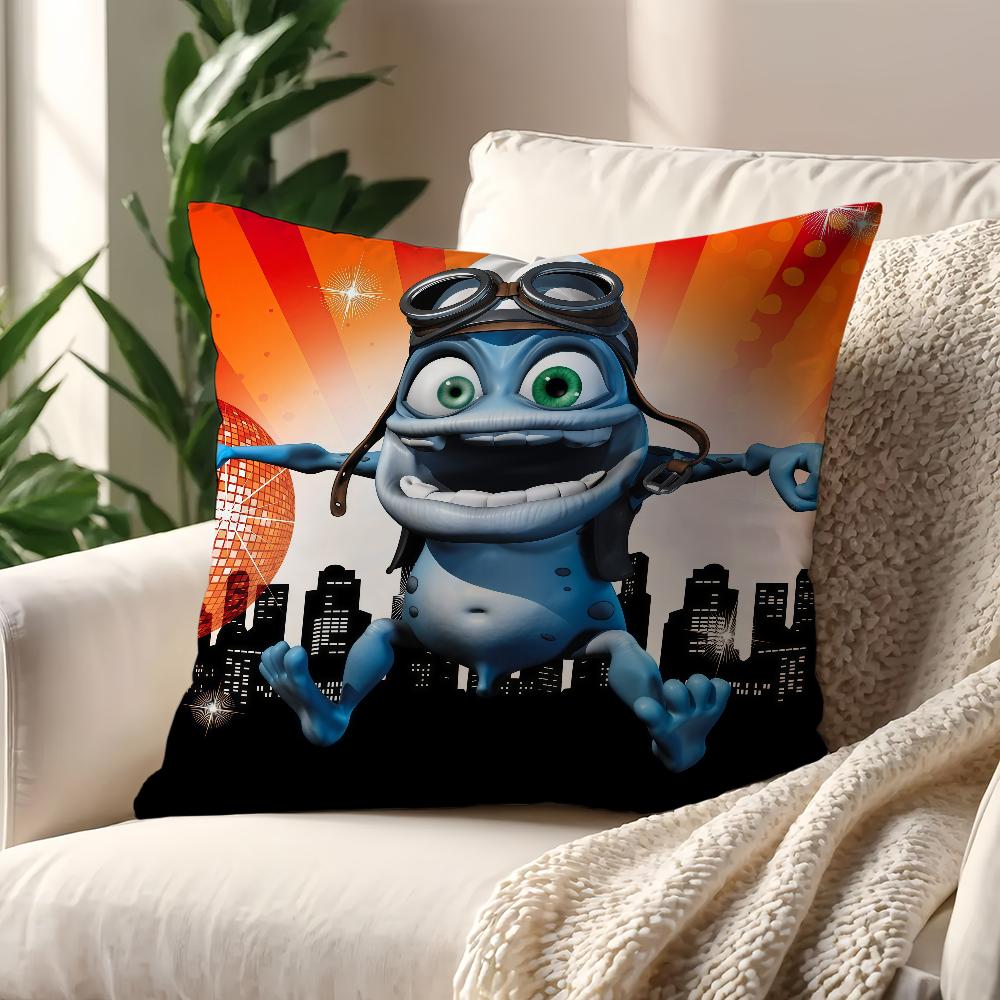 

C-Crazy Frog DJ Ding D-Ding наволочка Для Подушки Друк Декор Дивана Будинок Авто Кімната Кав ярня Офіс Скандинавська Простота 55cmx55cm