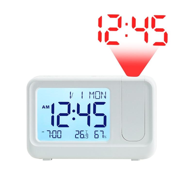 Quiet Operate LCD Clock With Auto Adjusting Brightness And Temperature Date Display Multifunctional