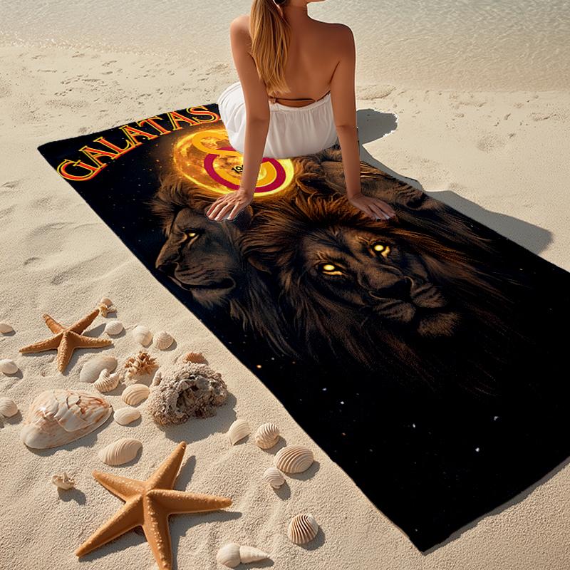 Galatasaray Fashion Beach Towel: Ideal for Summer Adventures Soft, Absorbent and Quick Drying Suitable for Swimming and Bathing