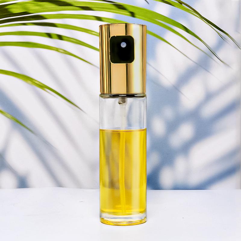 Glass Press-Type Non-Leak Oil Sprayer for Kitchen and BBQ