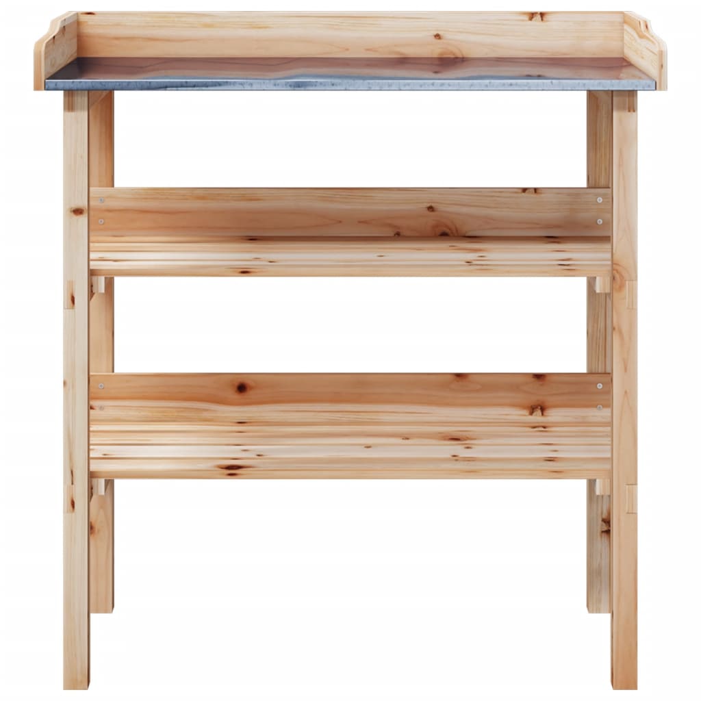 Pflanztisch mit Regalen 78 x 38 x 82,5 cm Massives Kiefernholz
