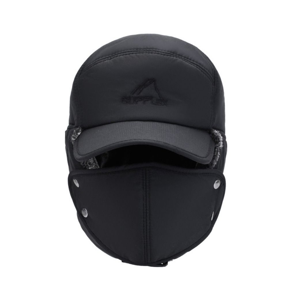 Acrylic Fibers Windproof Ear Protection Pilot Hat Winter Warm Ear Caps  Cycling Accessories