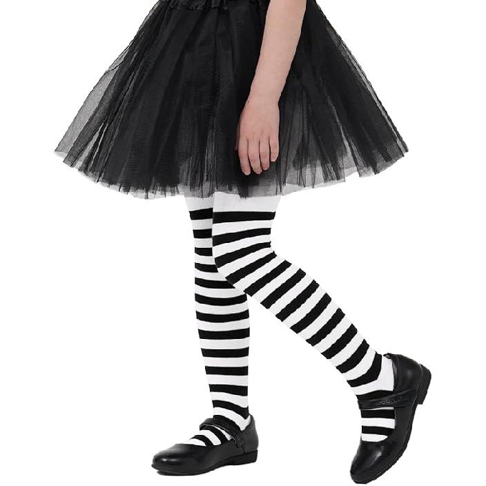 Zando Striped Tights Girls Halloween Leggings for Girls - Toddler Tights 2T 3T 4T Baby Knit Stockings Kids leggings 1-6T 1-2T