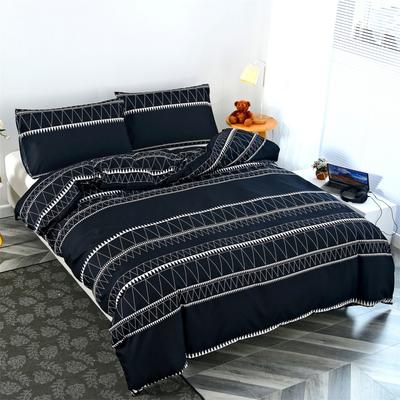Reversible Nordic Zigzag Single Twin Full Queen Duvet Cover Set