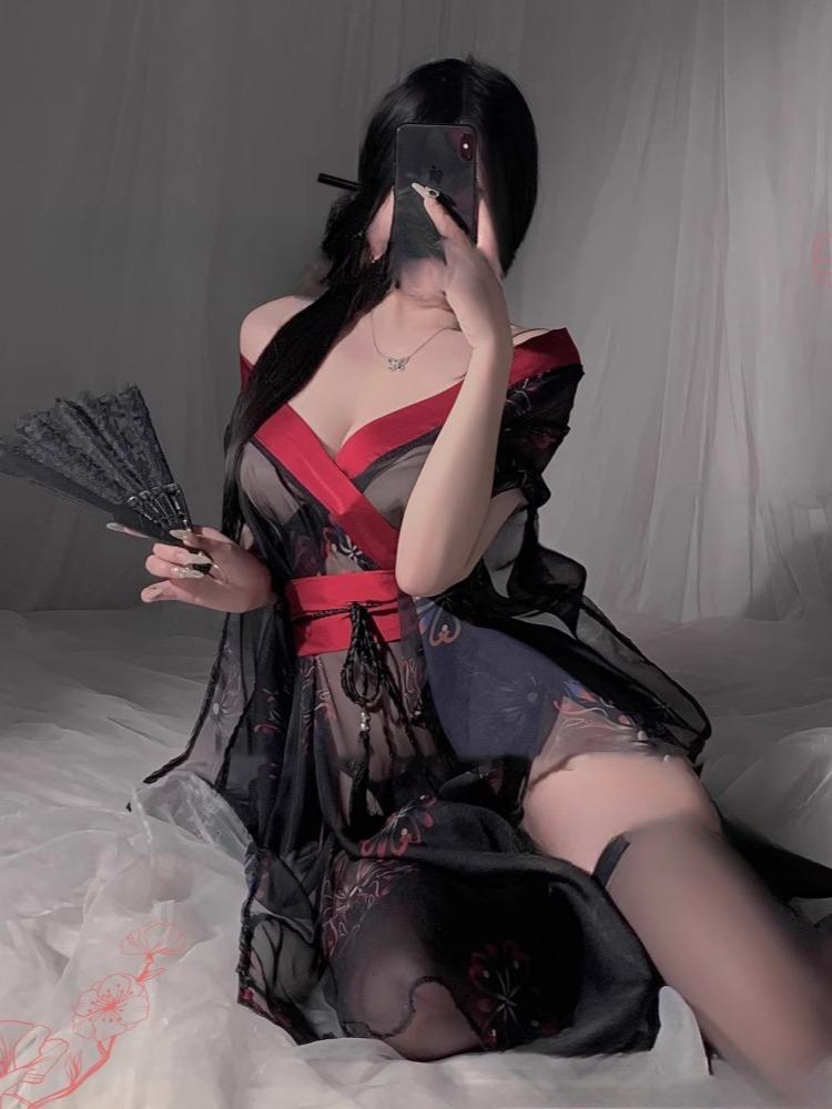 Sexy Hollow Bra Nightdress Naughty Woman Lingerie Loose See Through Sleepdress Babydoll Exotic Underwear Nightgown Apparel