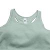 FILA Tennis Fashion Classic Simple Versatile Comfortable Tight Sports Vest Women tops Water-Grass-Gray-Green A11W623106FGN