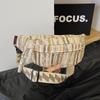 Women's straw bag  summer beach bag  colorful  large capacity  bag  fanny pack  fashion