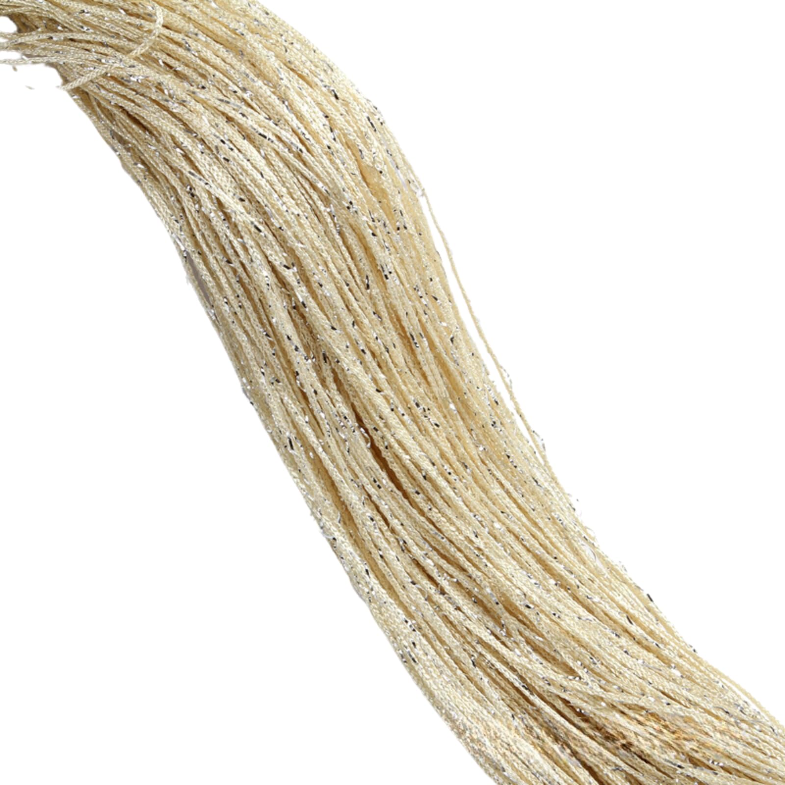 

S.T.S.G String Curtains, Glitter, Stylish, Set of 2, 100cm x 200cm, Privacy, Room Divider, Living Room, Stylish, Washable (Glitter, Yellow)