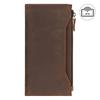 Men's Vintage Crazy Horse Leather Wallet - Long, Multi-Card Slot, Large Capacity, Multi-Function Clutch