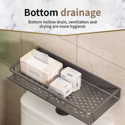 60CM Width Upgraded Toilet Storage Rack/Bathroom Shampoo Shelves Hanger Shower Storage Rack Hanger Corner Shelf