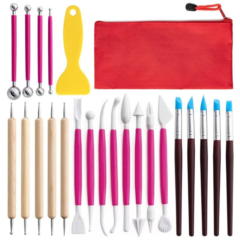 

23x/Set Clay Sculpting Tool Set Pottery Modeling Clay Tools Set Clay Carving Tool Set for Modelings Sculpture Dotting 1