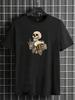 T-shirt Unisex a Maniche Corte con Stampa di Lettere