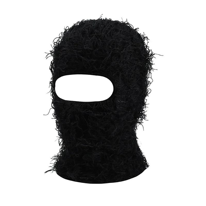 New Full Face Cover Ski Mask Hat 3 Holes Balaclava Army Tactical CS Windproof Knit Beanies Bonnet Winter Warm Unisex Cap