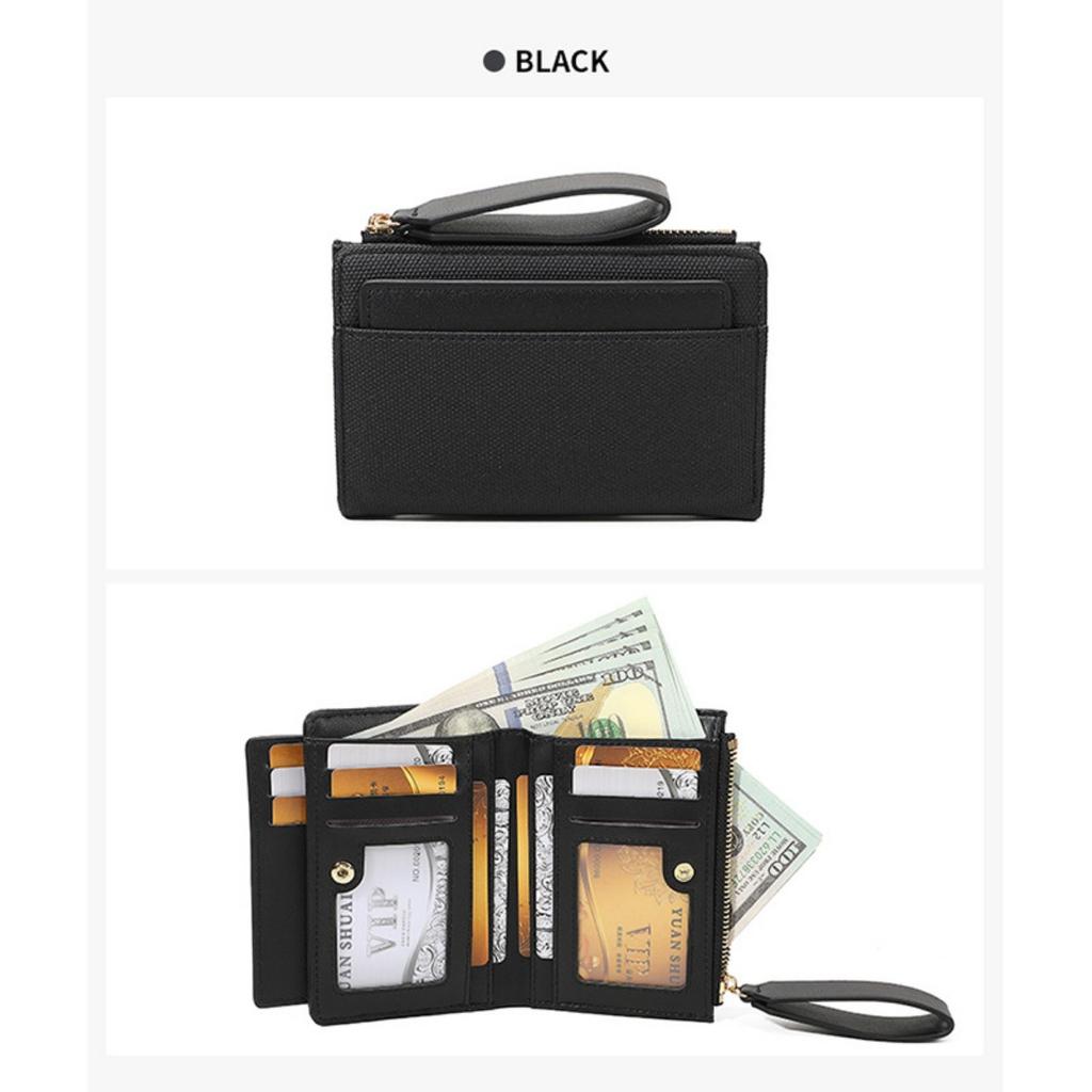 Ladies, Wallet, Double Fold, Multi Card Slot, Handbag, Small Bag, Zero Wallet