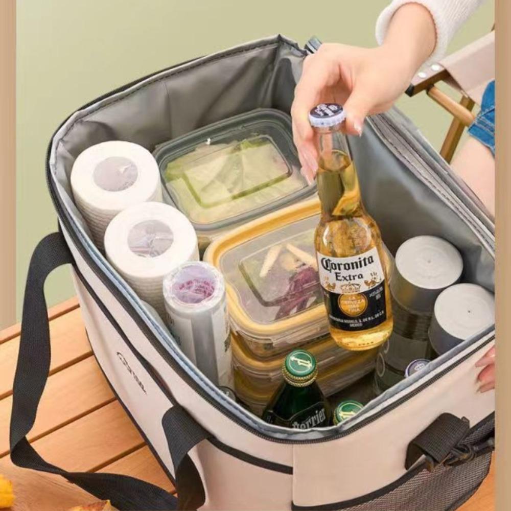 Insulated Thermal Cooler Bag Large Capacity Portable Car Refrigerator Ice Pack Outdoor Food Delivery Box Home Cold Retention