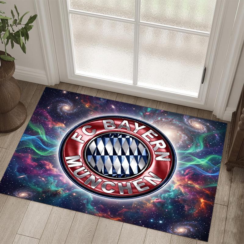 Design Bayernu Mnichov Křišťálový sametový koberec Útulný Ne?Protiskluzová tištěná předložka do ložnice, obývacího pokoje, předsíně